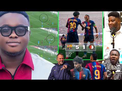 BARCELONA 5 FEYENOORD 1, MATCH ANALYSIS, RAPHINHA, LAMINE, JESUS, CHELSEA NEWS AND ALL NEWS