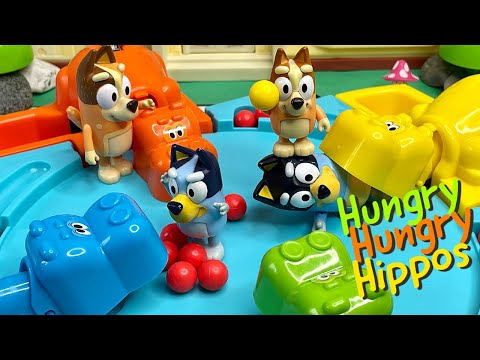 Bluey Toys Play Hungry Hungry Hippos 🦛