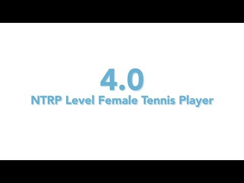 USTA National Tennis Rating Program: 4.0 NTRP level - Female tennis player