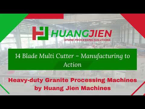 Granite multi blade block cutter machine specification video