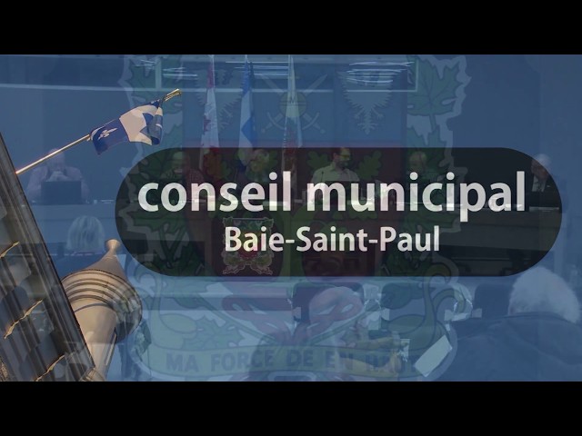 Conseil de ville de Baie-Saint-Paul 20 janvier 2020
