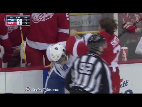 Zach Hyman vs Brendan Smith Oct 8, 2016