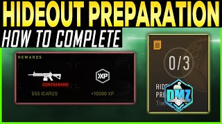 DMZ HIDEOUT PREPARATION MISSION GUIDE - Smuggling Tunnels Location, Place Water Bottle, Bandage