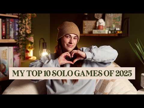 Top 10 SOLO Board Games Of 2025! | My 10 favourite games I played solo this past year!