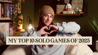 Top 10 SOLO Board Games Of 2025! | My 10 favourite games I played solo this past year!
