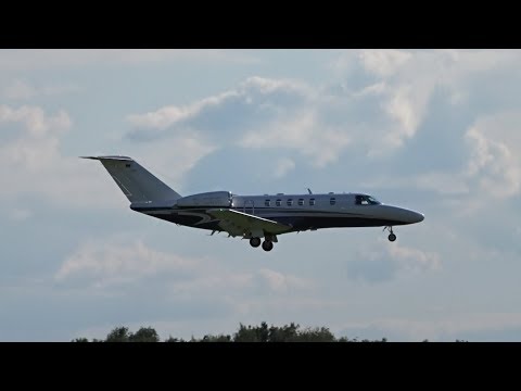 GO AROUND! - PRIVATE Cessna Citiation CJ4 landing at Cologne Bonn Airport
