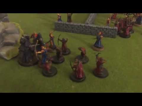Hobbit SBG Battle Report 4 - 350pts Lothlórien vs Harad