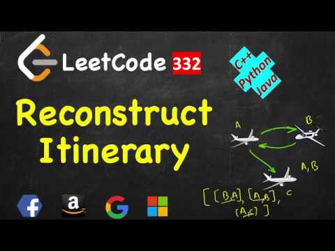 Reconstruct Itinerary | LeetCode 332 | C++, Java, Python