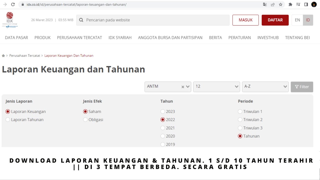 3 Ways to Download Financial and Annual Reports for the Last 1 to 10 Years || FREE