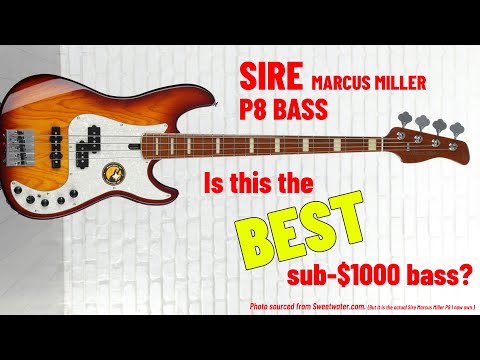 Sire Marcus Miller P8 electric bass unboxing, demo + head-to-head vs. Fender & Schecter