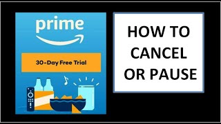 How to Cancel Your Amazon Prime 30 Day Free Trial so you won