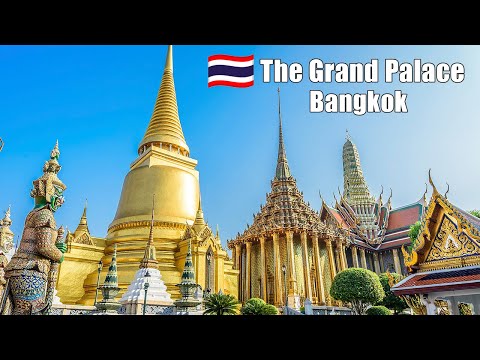 4K HDR Walking The Grand Palace and Emerald Buddha Bangkok, Thailand  🇹🇭 travel Walk