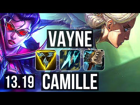 VAYNE vs CAMILLE (TOP) | Rank 4 Vayne, 2.6M mastery, 8 solo kills | EUW Challenger | 13.19