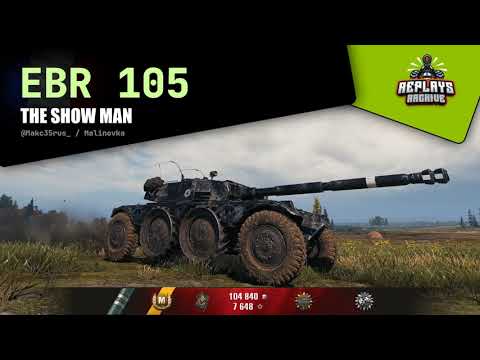 Panhard EBR 105 - The show man / 17249 assist, 515 damage, 1854 exp., Malinovka, World of Tanks