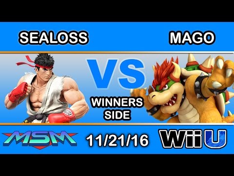MSM 75 - FTL LOOK | SeaLoss (Ryu) Vs. Mago (Bowser) Winners Side - Smash Wii U