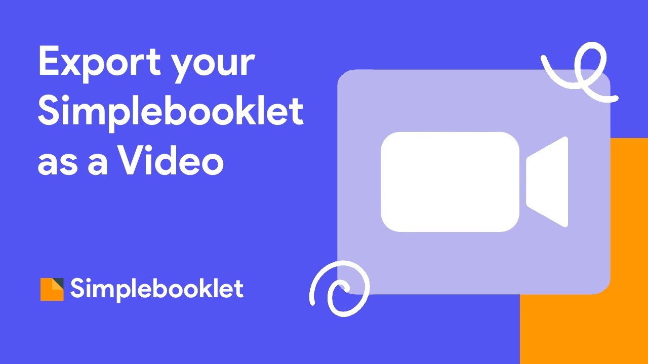 Export Your Simplebooklet as a Video