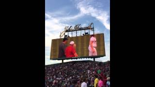 Rose Scanzillo "Ma" delivers the game ball to the mound at Fenway Park for her 100th Birthday!