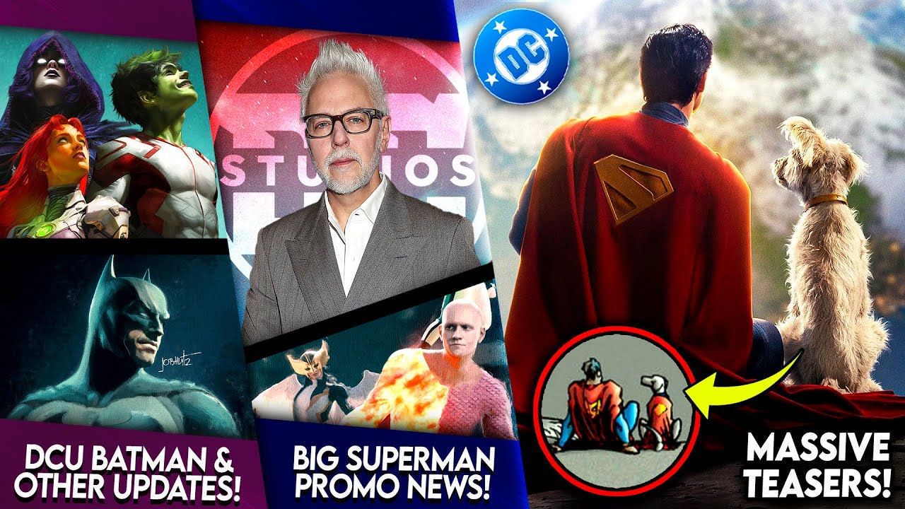 OMG!! Huge SUPERMAN Teaser + Trailer Date, James Gunn Talks DCU Batman & MORE!!