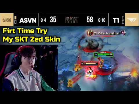 When FAKER Pick His " SKT T1 Zed " Skin For The First Time !