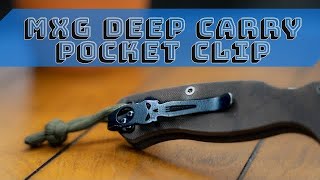 MXG Gear Deep Carry Titanium pocket Clip