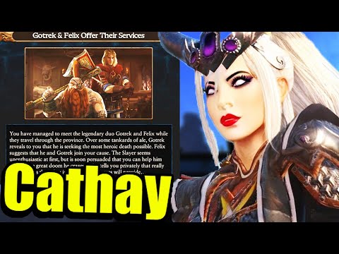 When you Recruit Gotrek & Felix as Cathay in Immortal Empires..