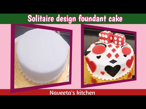 How to cover foundant cake , by Naveeta's kitchen
