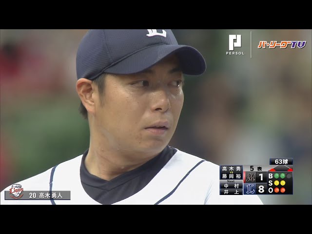 ライオンズ・高木勇 先発で本領発揮!! 移籍後初勝利!!