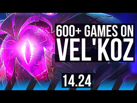 VEL'KOZ vs TWISTED FATE (MID) | 600+ games | KR Master | 14.24