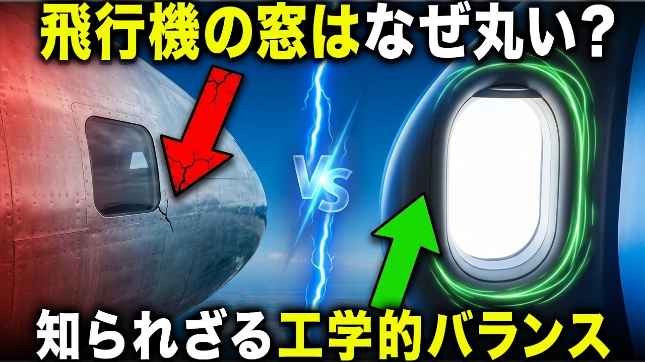 飛行機の窓はなぜ“丸い”のか？ 四角い窓が引き起こした悲劇