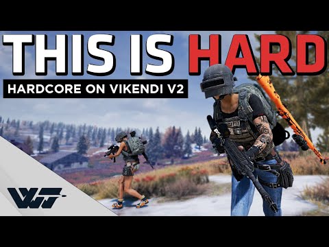THIS IS HARD - First hardcore game on Vikendi V2 NO UI/Killfeed/info - PUBG