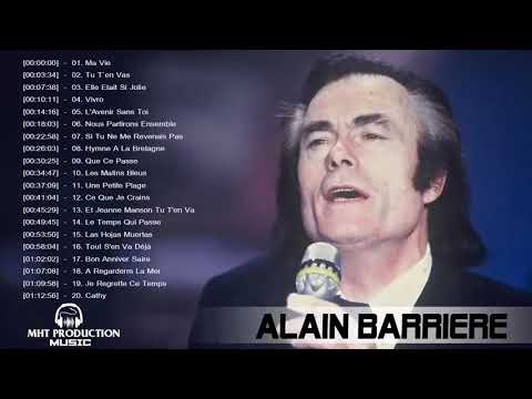 Alain Barrière Best of 2018 - Alain Barriere Les Plus Belles Chanson - Meilleure playlist 2018