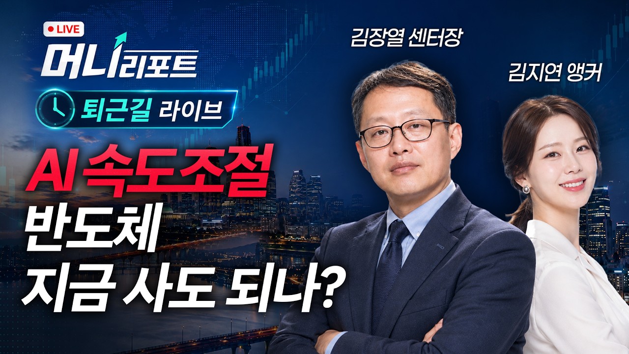 AI 속도 조절 한다고? 반도체 지금 들어가도 괜찮을까?ㅣ김장열 센터장&김지연 앵커 | 머니리포트 수요일 ?