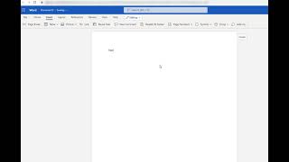 Adding Page Numbers in Outlook Word Document