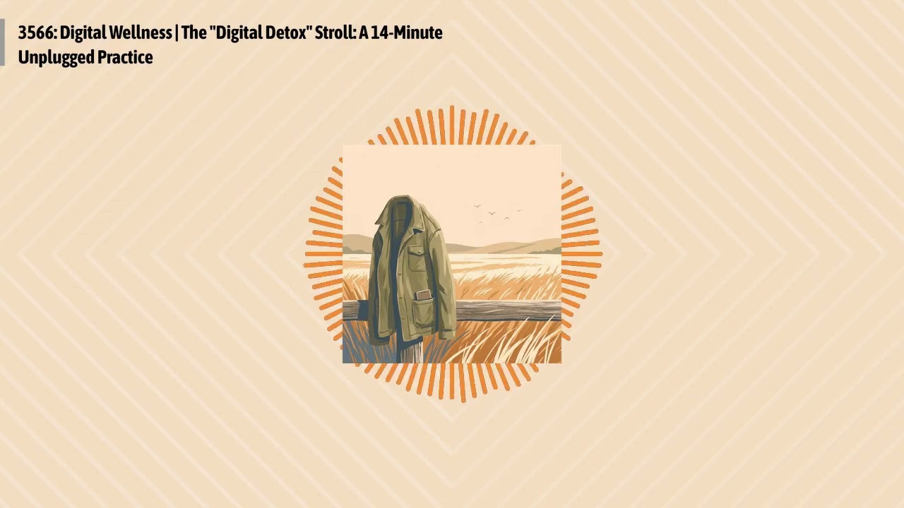 3566: Digital Wellness | The "Digital Detox" Stroll: A 14-Minute Unplugged Practice | Optimal...