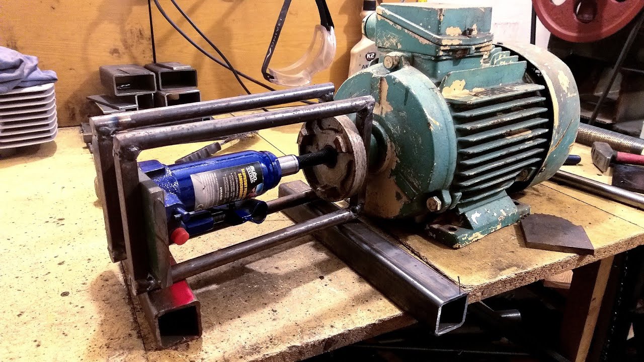 How to make a chydraulic pulley puller.