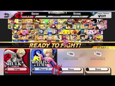 DePaul Smashfest #1 (Smash Wii U) Winners Bracket - Grigg (Shulk) vs. Sushi (Rosalina)