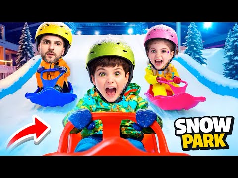 UTKU ASEL KARLI EĞLENCE PARKINDA BUZ GİBİ BİR GÜN GEÇİRMEK TORIUM SNOWPARK !!