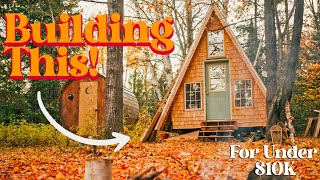 TIMELAPSE - Building an A Frame Cabin from Scratch!