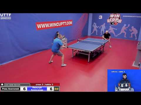 Рева Анатолий 3-2 Пильгуй Александр Турнир Восток 3 WINCUP 12.04.21 ПрямаяТрансляция Зал3