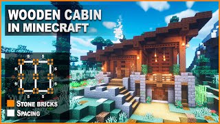 Minecraft: How to build a Wooden Cabin | Tutorial