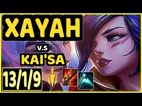 RIKARA (XAYAH) vs KAI'SA - 13/1/9 KDA BOTTOM ADC CHALLENGER GAMEPLAY - NA