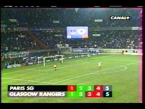 2001 December 6 Paris St Germain France 0 Rangers Glasgow Scotland 0 UEFA Cup