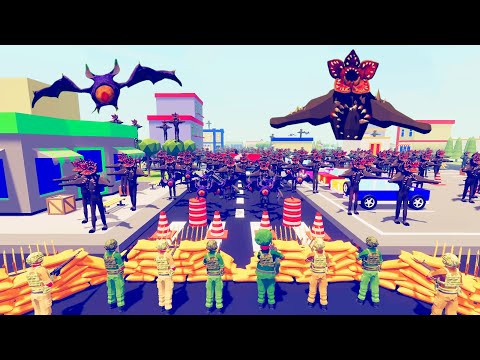 Creature invaded Village And Army Defense Mission - Totally Accurate Battle Simulator TABS