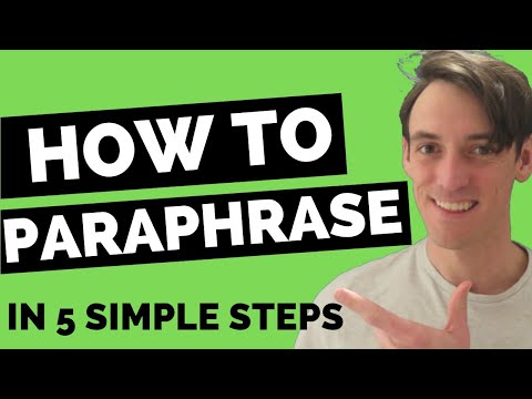 How to Paraphrase (In 5 Simple Steps)