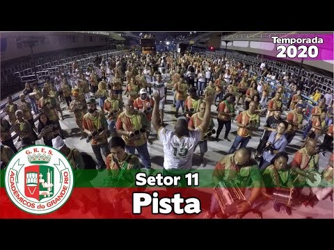 Grande Rio 2020 - Pista - Ensaio de bateria no setor 11 - #S1120