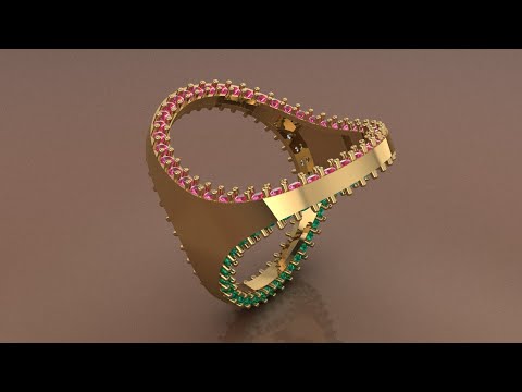 How to make a jewellery design in CAD ❤️🧑‍💻 matrix 9 software #3dprinting 