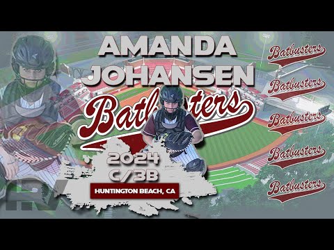2024 Amanda Johansen 🥎 Catcher and Third Base, Softball Skills Video - OC Batbusters Aldrich