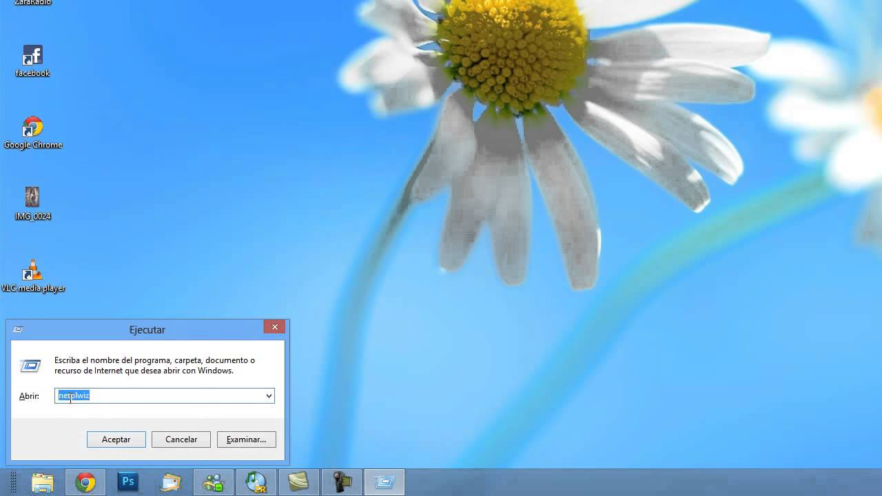 Windows 8 quitar contraseña para iniciar sesion
