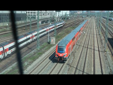 München-Nürnberg-Express Mitfahrt von München Hbf nach Petershausen(Obb) Vmax.190 km/h