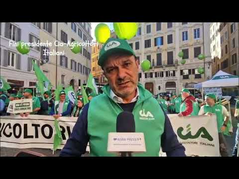 Mobilitazione Cia a Montecitorio: intervista agra press al presidente Cristiano Fini
